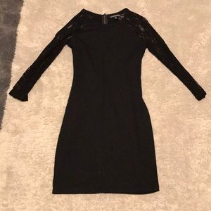 Express black dress with lace